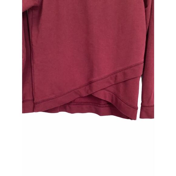 Old Navy Red Cross-over Crew Neck Sweatshirt 14 - Picture 4 of 8